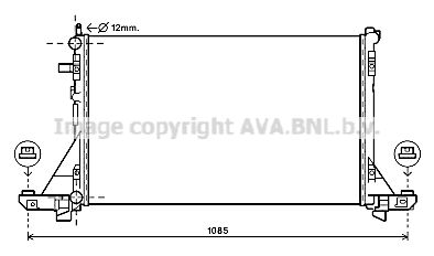 AVA QUALITY COOLING Радиатор, охлаждение двигателя RT2561